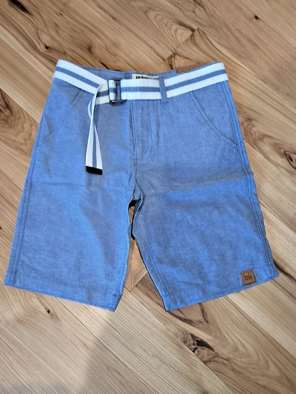urban pipeline Flat Front Blue Cotton Shorts Size 12 Husky New